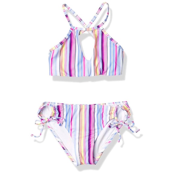 Splendid Girls Striped Bikini Swimsuit EUC - Picture 1 of 12